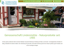 Tablet Screenshot of lindenmuehlebio.ch